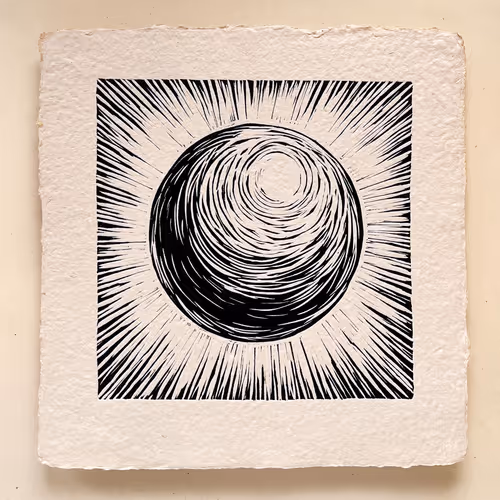 Linocut for Zora. №1