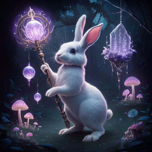 Rabbit in the magic eden
