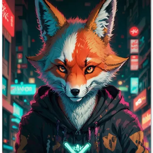Cyberpunk Fox