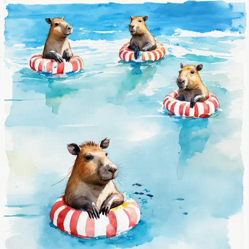 Capybara summer☀️