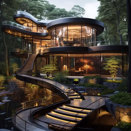 Modern Forest House
