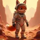 Fox is an astronaut on Mars