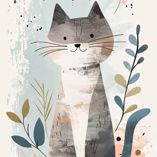 A cute cat clipart