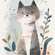 A cute cat clipart