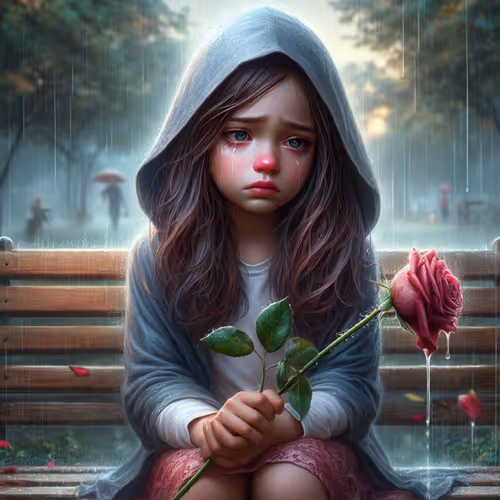 Flower seller girl