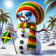 Jamaican Style Snowman