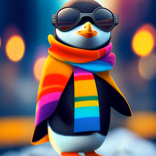 stylish penguin