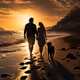 walking on a beach