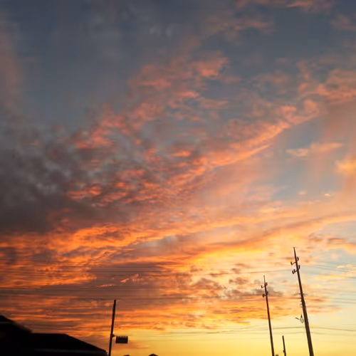 sky on fire