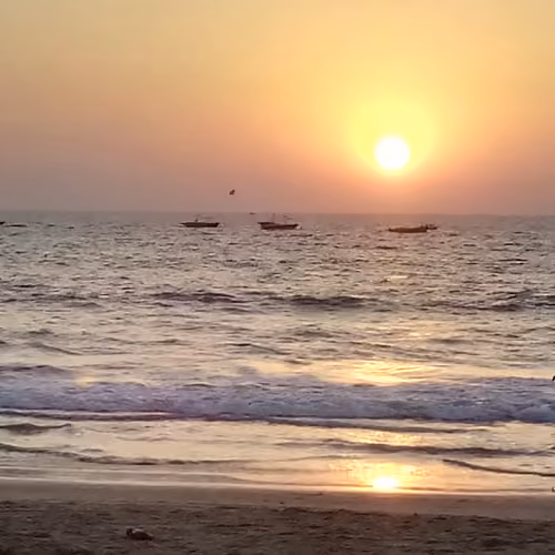 sunset indian ocean