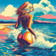 A girl on the beach