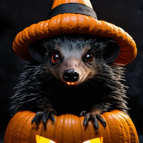 Hedgehog for Halloween