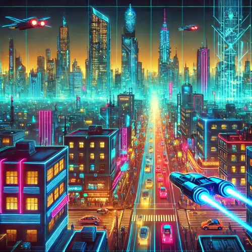 Neon Cyberpunk Metropolis