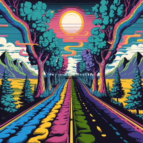 Trippy road