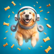 dog in space