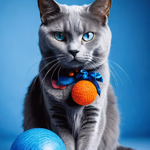 beautiful blue  ball