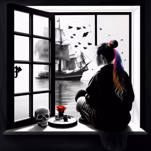 On the other side of the window