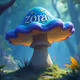 multicolored mushroom