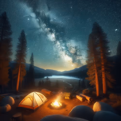 cozy campsite