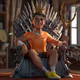 Rafael Nadal in cartoon on the Iron Throne