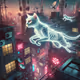 Feline Symphony in Neon Shadows
