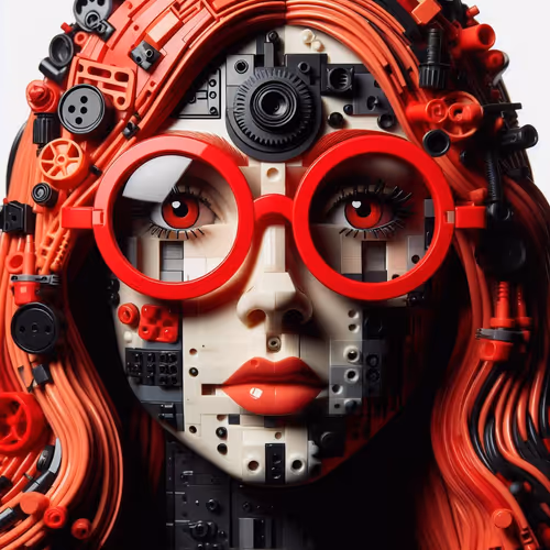 red glasses