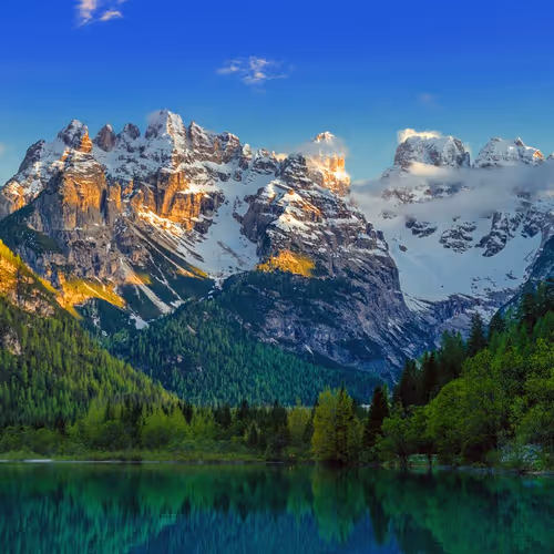 mountains green