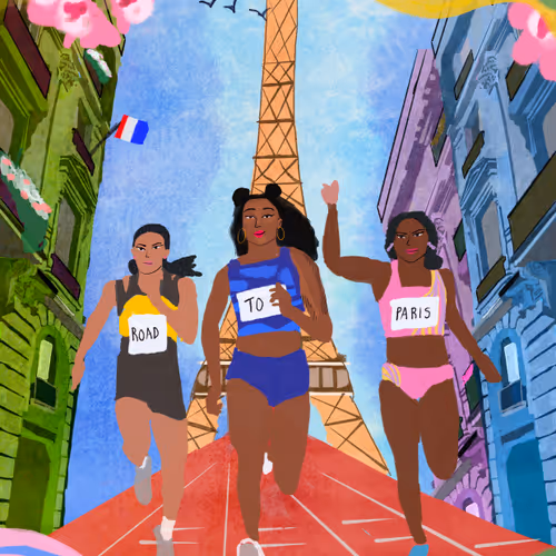 naomi metzger x paris olympics illustrations