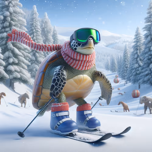 skier turtle 7