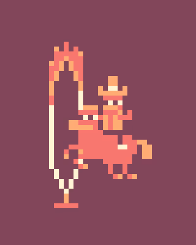 A little rodeo acrobat joins the show