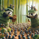 panda vs ants