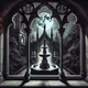 Gothic Fountain Night View