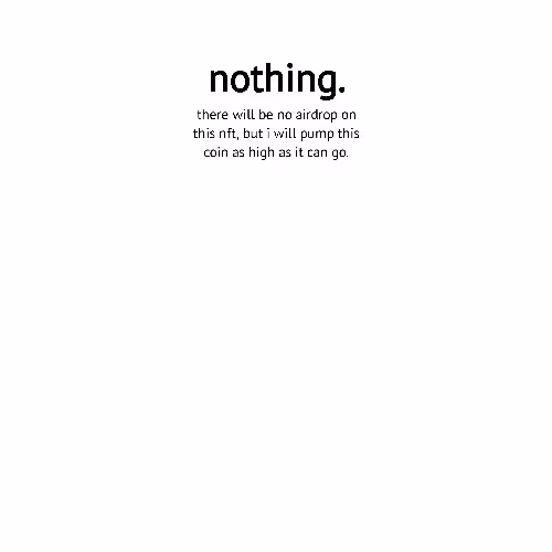 Nothing. On Zora