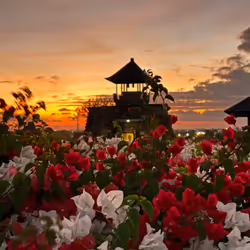 Bali Sanur Sunset, with flowers 2023