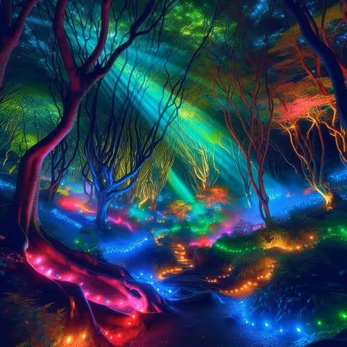 Enchanted forest fairy lights