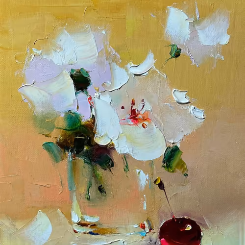 Vase and cherry best choice 18