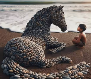Beach art