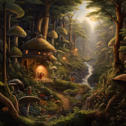 Gnomes in the Enchanted Forest