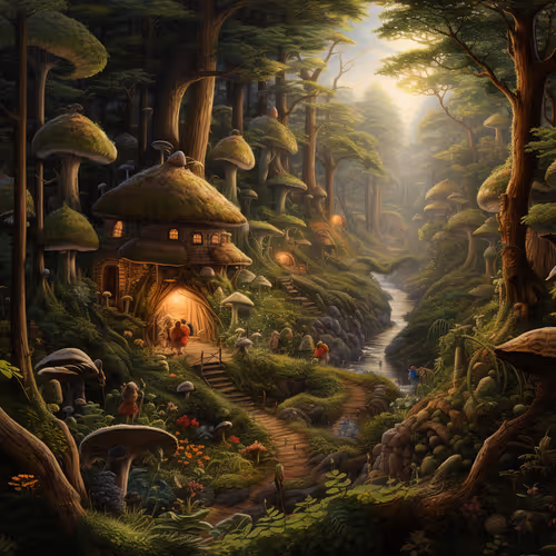 Gnomes in the Enchanted Forest