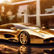 gold car
