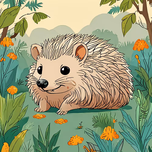 cartoon hedgehog