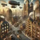 steampunk city