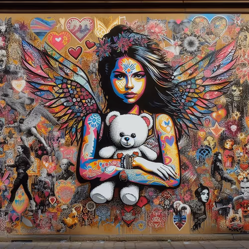 teddy bear and girl