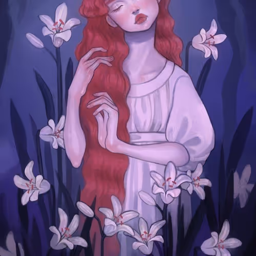 red-haired girl