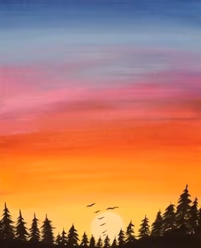 sunset paint