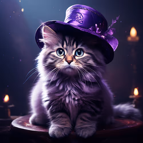 Cat wearing Degen