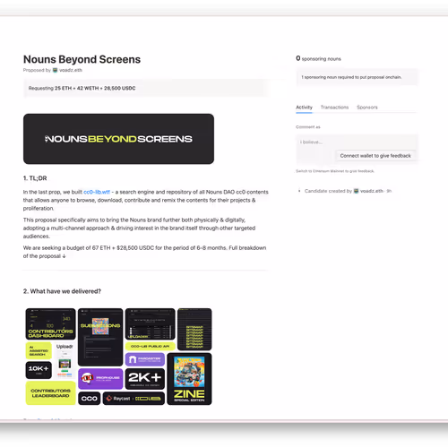 Prop Candidate ; Nouns Beyond Screens