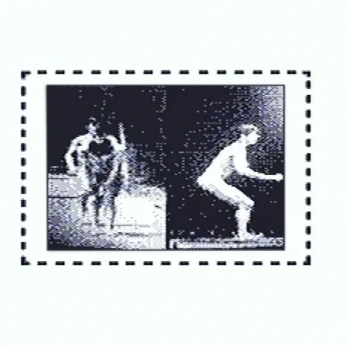 Boys Playing Leap Frog