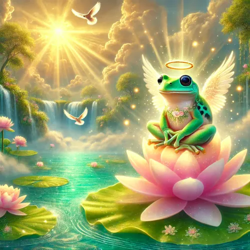"Paradise Frog in a Heavenly Realm"