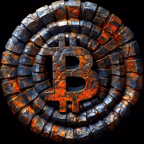 Bitcoin logo made with AI